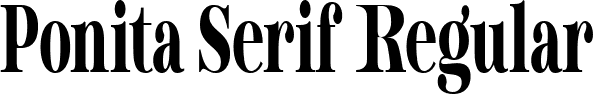 Ponita Serif Regular font - Ponita Serif.ttf