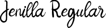 Jenilla Regular font - Jenilla.ttf