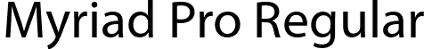 Myriad Pro Regular font - Myriad Pro Regular.ttf