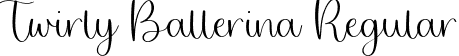 Twirly Ballerina Regular font - Twirly Ballerina.ttf