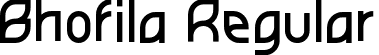 Bhofila Regular font - Bhofila.otf