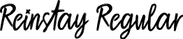 Reinstay Regular font - Reinstay.otf