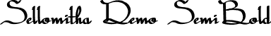 Sellomitha Demo SemiBold font - Sellomitha Demo.otf