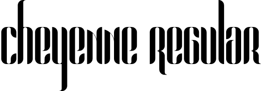 Cheyenne Regular font - Cheyenne.otf