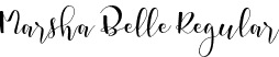 Marsha Belle Regular font - marsha_belle_demo_version.otf