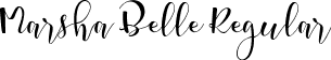 Marsha Belle Regular font - marsha_belle_demo_version.ttf