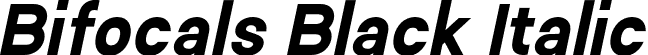 Bifocals Black Italic font - Bifocals Black Italic.otf