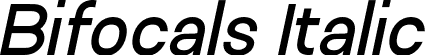 Bifocals Italic font - Bifocals Italic.otf