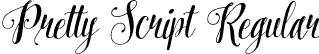 Pretty Script Regular font - Pretty Script.otf