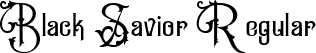 Black Savior Regular font - Black Savior demo font.ttf