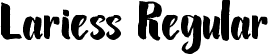 Lariess Regular font - Lariess_Personal_use.ttf