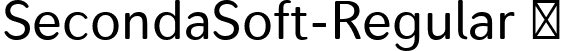 SecondaSoft-Regular  font - SecondaSoft-Regular.ttf