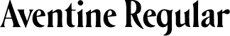 Aventine Regular font - Aventine.otf