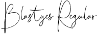 Blastyes Regular font - Blastyes.ttf