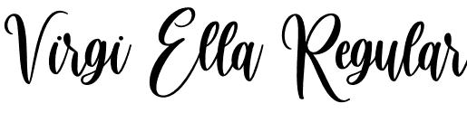 Virgi Ella Regular font - Virgi Ella.otf