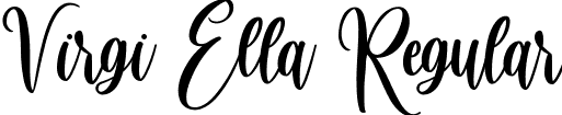 Virgi Ella Regular font - VirgiEllaRegular.ttf