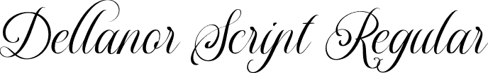 Dellanor Script Regular font - Dellanor Script.otf