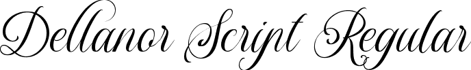 Dellanor Script Regular font - Dellanor Script.ttf