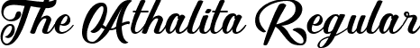 The Athalita Regular font - The Athalita.ttf