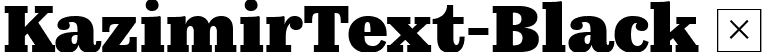 KazimirText-Black  font - KazimirText-Black.ttf