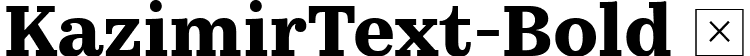 KazimirText-Bold  font - KazimirText-Bold.ttf