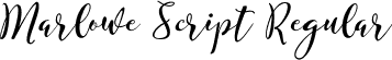 Marlowe Script Regular font - Marlowe Script.otf