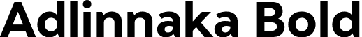 Adlinnaka Bold font - Adlinnaka-BoldDemo.ttf