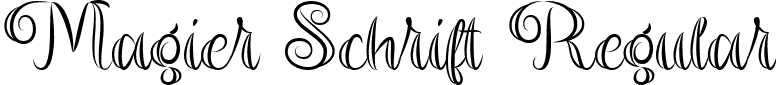 Magier Schrift Regular font - Magier Schrift.ttf