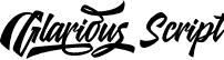 Glarious Script font - glarious.otf