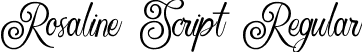 Rosaline Script Regular font - Rosaline Script.otf