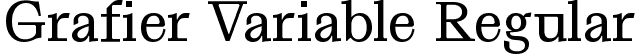 Grafier Variable Regular font - Grafier-Variable.ttf