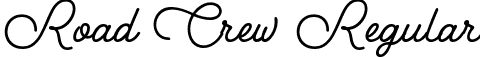 Road Crew Regular font - RoadCrew-Regular.ttf