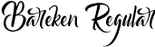 Bareken Regular font - Bareken.otf