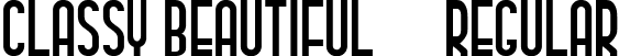 Classy Beautiful 2 Regular font - ClassyBeautiful2.ttf