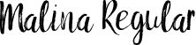 Malina Regular font - Malina-Regular.otf