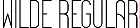 Wilde Regular font - Wilde.otf