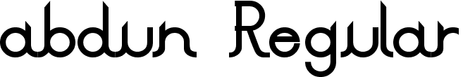 abdun Regular font - abdun.otf