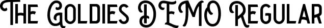 The Goldies DEMO Regular font - The Goldies DEMO.ttf