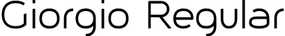 Giorgio Regular font - Giorgio.ttf