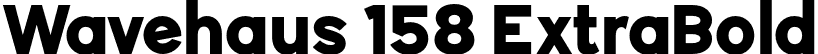 Wavehaus 158 ExtraBold font - Wavehaus-158ExtraBold.otf