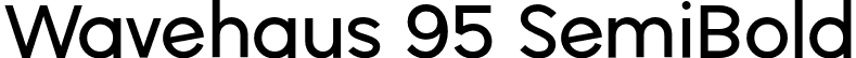 Wavehaus 95 SemiBold font - Wavehaus-95SemiBold.otf