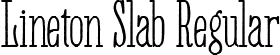 Lineton Slab Regular font - Lineton Slab.ttf