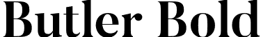 Butler Bold font - Butler_Bold.otf