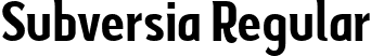 Subversia Regular font - Subversia-Regular.ttf