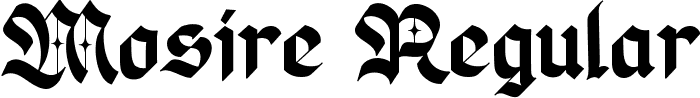 Mosire Regular font - Mosire.ttf