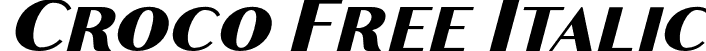 Croco Free Italic font - Croco Italic.otf