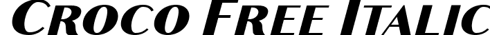 Croco Free Italic font - Croco Italic.ttf