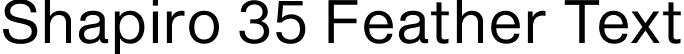 Shapiro 35 Feather Text font - OGJ Type Design - Shapiro 35 Feather Text.otf