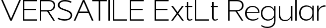 VERSATILE ExtLt Regular font - Versatile Extralight 1.otf