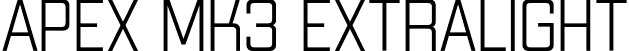 Apex Mk3 ExtraLight font - Apex Mk3-ExtraLight.otf